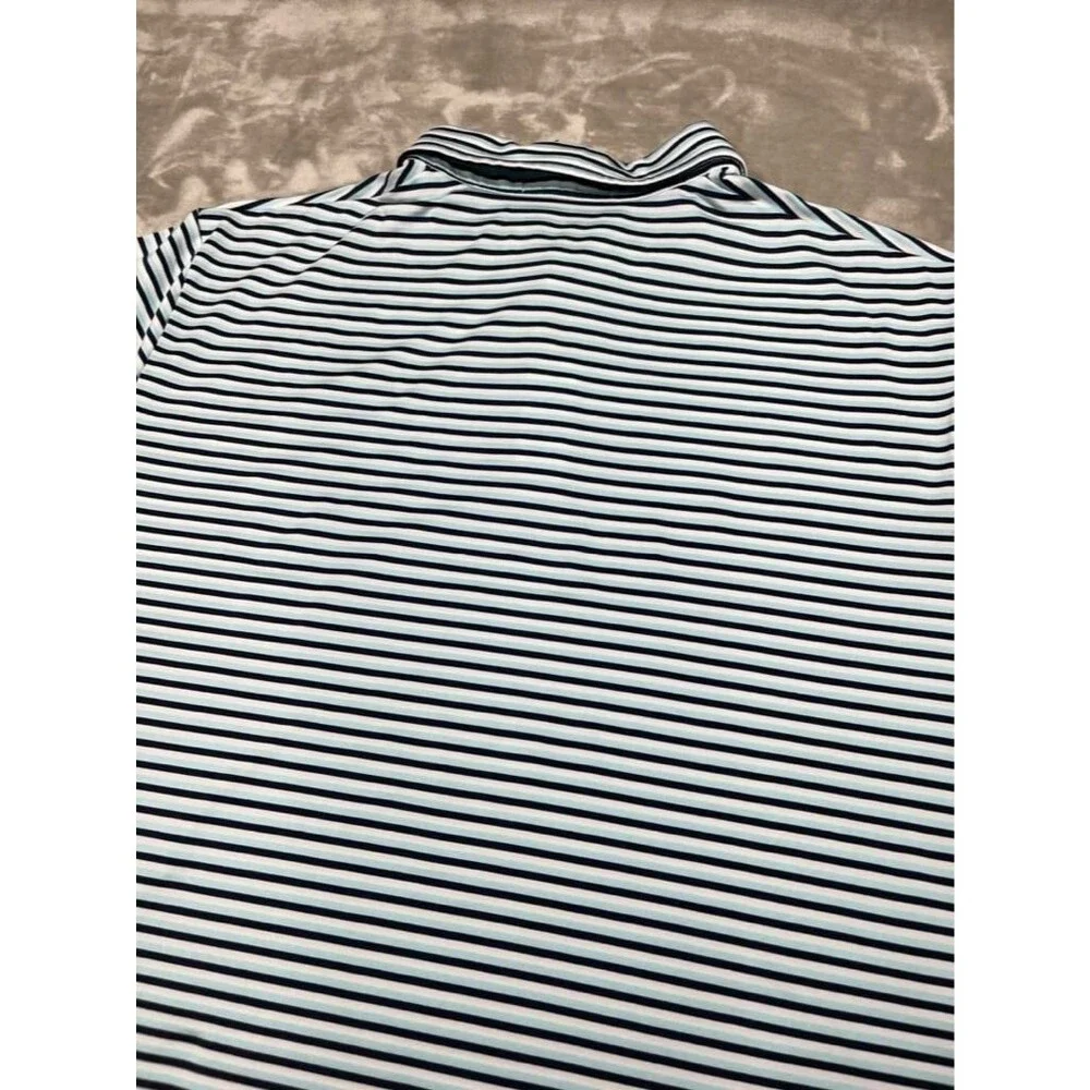 RLX Ralph Lauren Polo Shirt Men XL Stripe Golf Performance Outdoor Casual